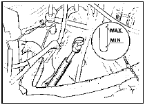 17.3 Automatic transmission dipstick location and markings