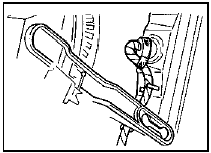 17.9 Heater control panel illumination bulb wiring loom correctly routed