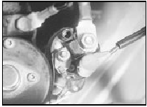 8.3 Solenoid wiring connections on Lucas M79 starter motor- CVH engine