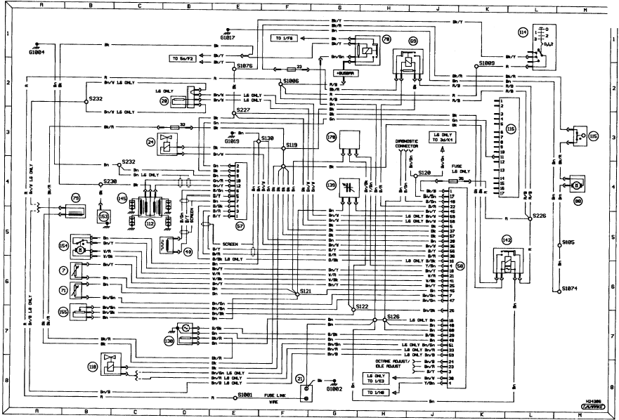 Diagram 4. 1.6 and 1.8 CVH engine CfI fuel injection and ignition systems.