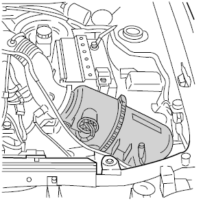 Ford Escort. CHANGING THE AIR FILTER ELEMENT