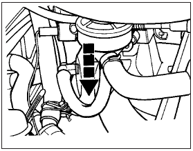 35.2 Crankcase ventilation filter renewal on CVH engines with carburettor