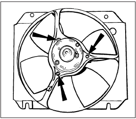 2.7 Fan motor retaining nuts - pre-1986 models
