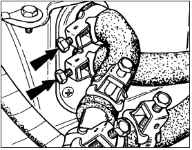 11.3 Coolant hose connections at heater pipe stubs