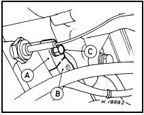 15.1 Knock sensor location - 1.4 CFI engine