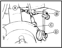 4.3 Checking brake disc run-out