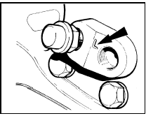 6.7 Wheel cylinder identification letter location (arrowed)