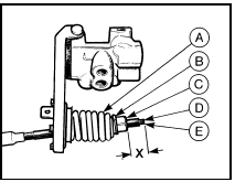 14.3 Light laden valve adjustment diagram - Van models