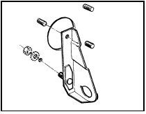 16.8b Vacuum servo unit connecting link bracket on drivers side