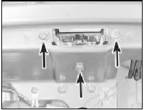 16.3 Tailgate lock retaining screws (arrowed)