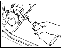 23.7 Filling the power-operated folding roof fluid pump reservoir