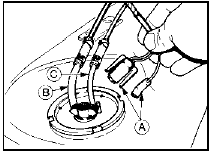 9.8 Fuel level sender unit connections - Saloon, Hatchback and Estate models