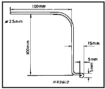 18.45 Fabricated tool used to unlatch tensioner plunger piston