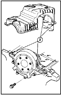 25.13 Apply sealing compound to the sump/cylinder block mating faces at the