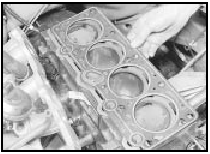 20.7 Recover the cylinder head gasket - 1.8 litre (R2A)