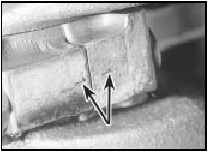 30.2 Big-end cap and connecting rod identification marks (arrowed) - 1.8