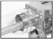 30.10d Fitting a piston and connecting rod into the cylinder bore - 1.8 litre