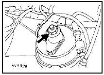 2.3 Engine mounting nut (arrowed)