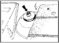 12.7 Rear shock absorber upper mounting (arrowed) - Estate models