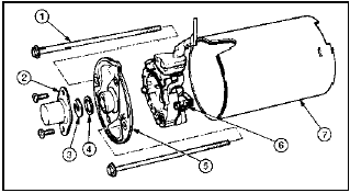 10.18b Bosch DW starter motor brush assembly