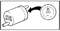 22.10 Fuel trap vacuum connection markings