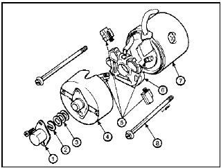 10.14 Bosch EV starter motor brush assembly