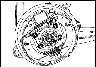 14.7 Rear hub carrier/brake backplate-to-lower arm securing bolts