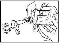 7.17 Handbrake shaft and associated components