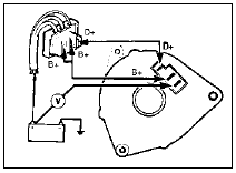 6.6 Alternator positive check circuit