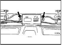 54.4 Integral heated rear window/radio aerial amplifier securing screws