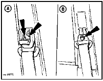 50.4 Front seat belt upper anchor fixings