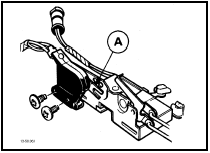50.6 Drivers door central locking switch - models up to 1987