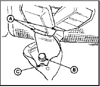 50.18 Rear seat belt twin buckle assembly lower anchor bracket - Hatchback