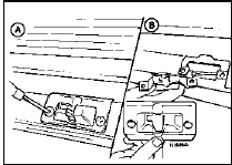 48.2 Rear seat catch fixings - Saloon models