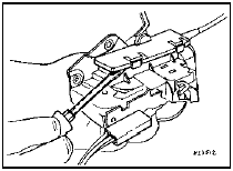 21.17 Prising the cover plate from a cableoperated door lock