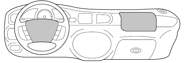 Ford Escort. Air bag supplemental restraint system 