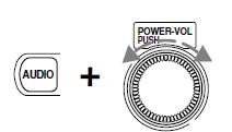 Press the AUDIO control until TREB is illuminated in the display.