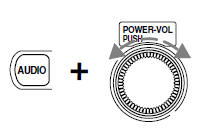 Press the AUDIO control until FADE is illuminated in the display.