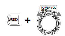 Press the AUDIO control until BAL is illuminated in the display.