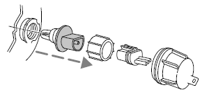 Handle a halogen headlamp bulb carefully and keep out of