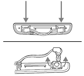 Ford Escort. Replacing high-mount brakelamp bulbs