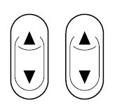 Press and hold the bottom part of the rocker switch to open the window.