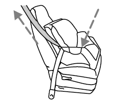 8. Allow the safety belt to retract to