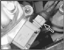 10.29 Pressure actuator wiring multi-plug (arrowed) - KE-Jetronic system