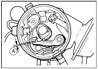 13.5a Contact breaker points gap (A) - Bosch distributor