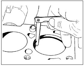 13.14 Checking piston ring end gap