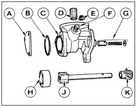 13.24a Exploded view of the oil pump