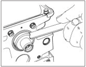 5.4 Removing the camshaft oil seal