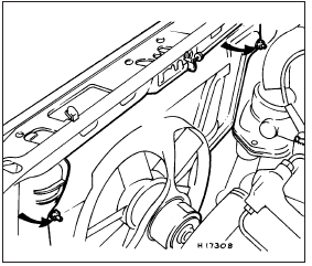 2.4 Radiator fan shroud retaining bolts - 1986 models onwards