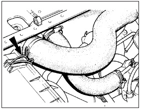 3.23 Intercooler upper air hose attachment - RS Turbo from 1986 onwards